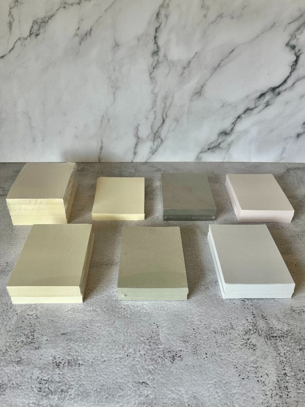 Bulk Set 350+ A1 Size Flat Cards - GMUND | Wedding Enclosure Size - 7 Colors